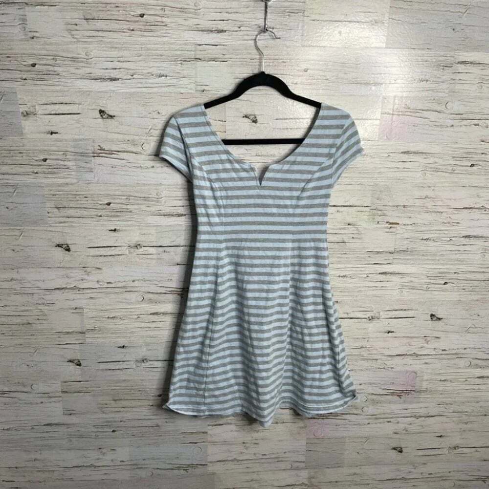 Minkpink blue striped mini dress size xs